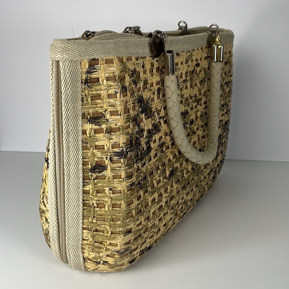 ITALY Made Woven Vintage Purse - Picture 9 of 11